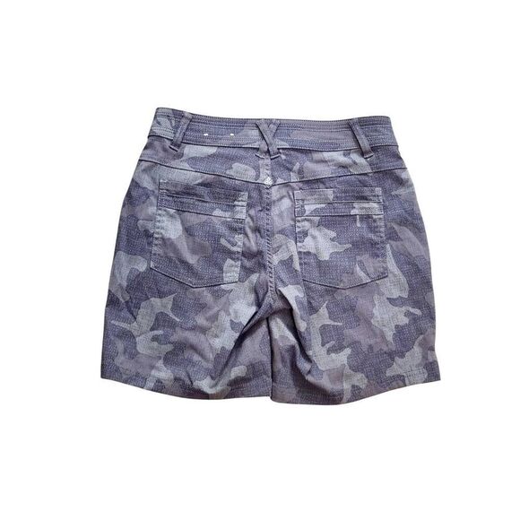 prAna womens shorts Camouflage Gray size 0 (27x6.5) mid-rise Nylon - Picture 2 of 8